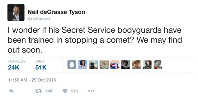 Illustration for article titled 5 Times Neil DeGrasse Tyson Threatened Someone With Halley’s Comet